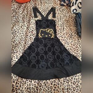 Hello kitty skirt overalls